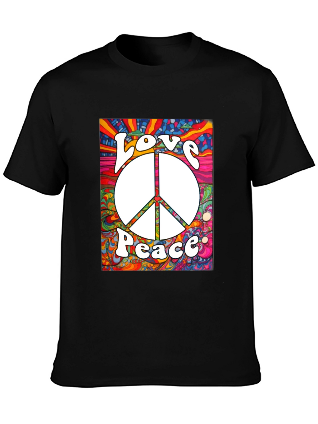 Love & Peace Graphic Tee - Retro Style