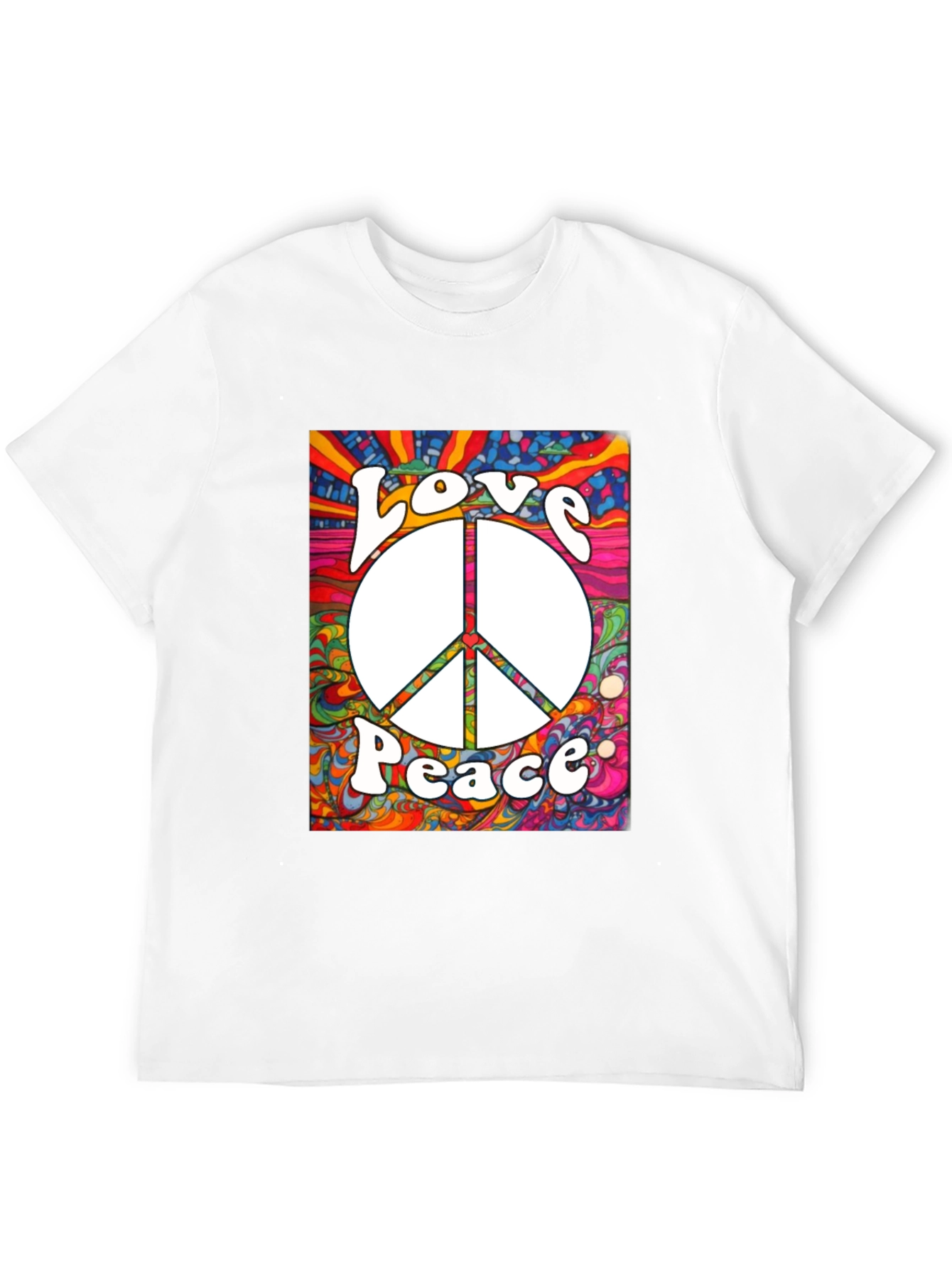 Love & Peace Graphic Tee - Retro Style