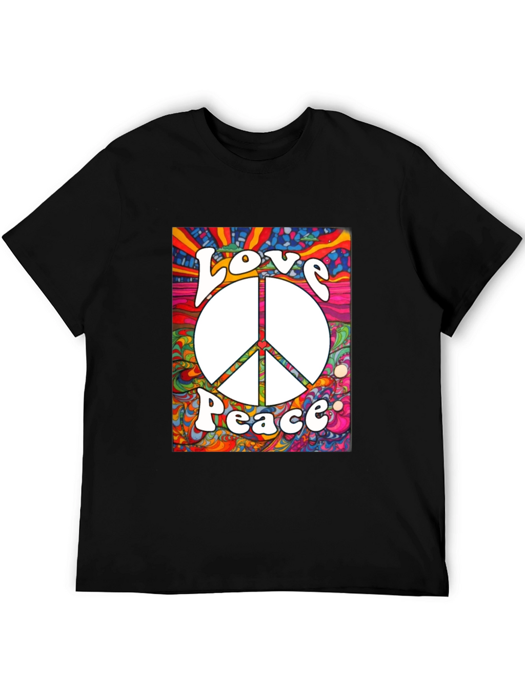 Love & Peace Graphic Tee - Retro Style