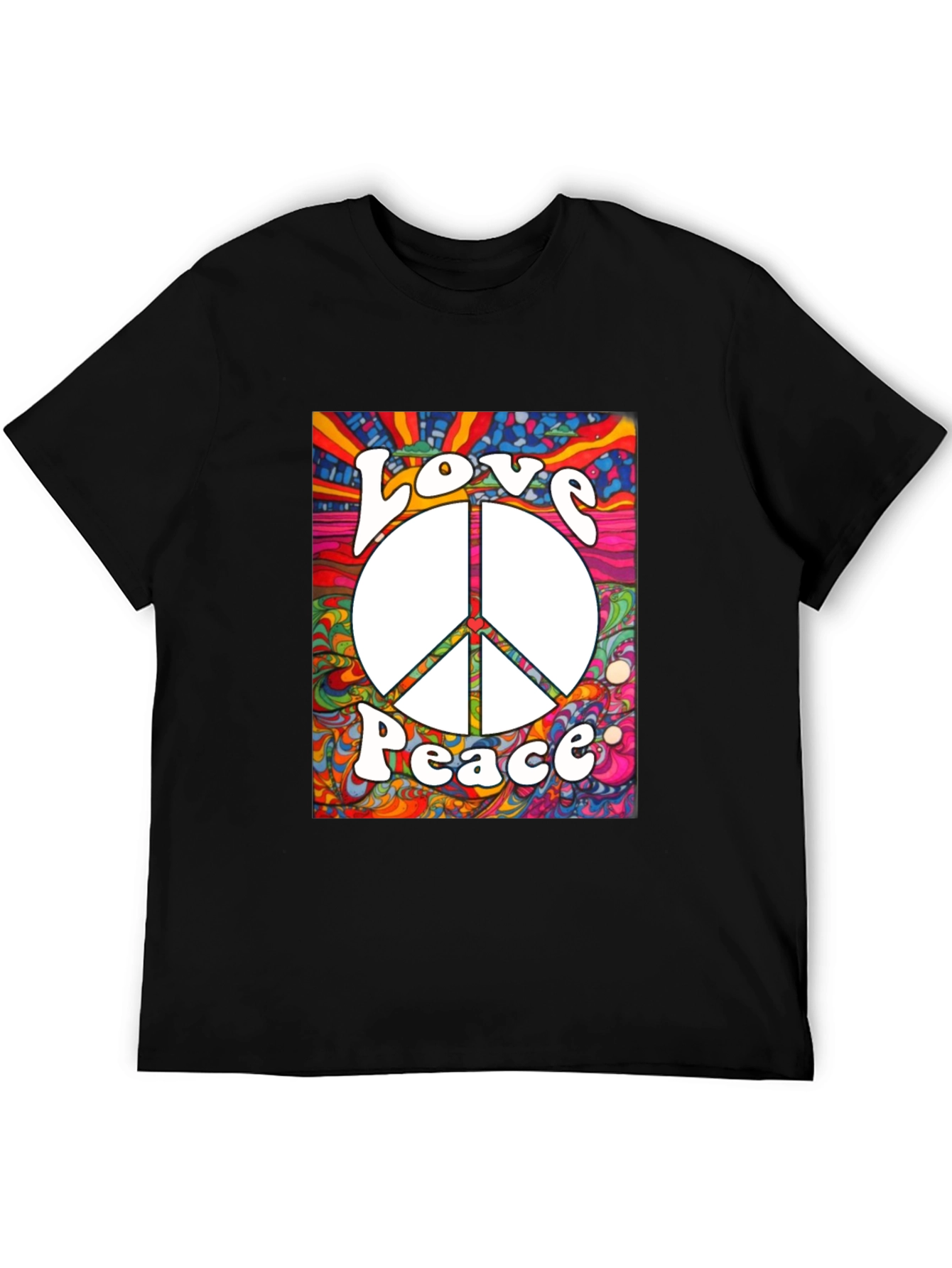 Love & Peace Graphic Tee - Retro Style