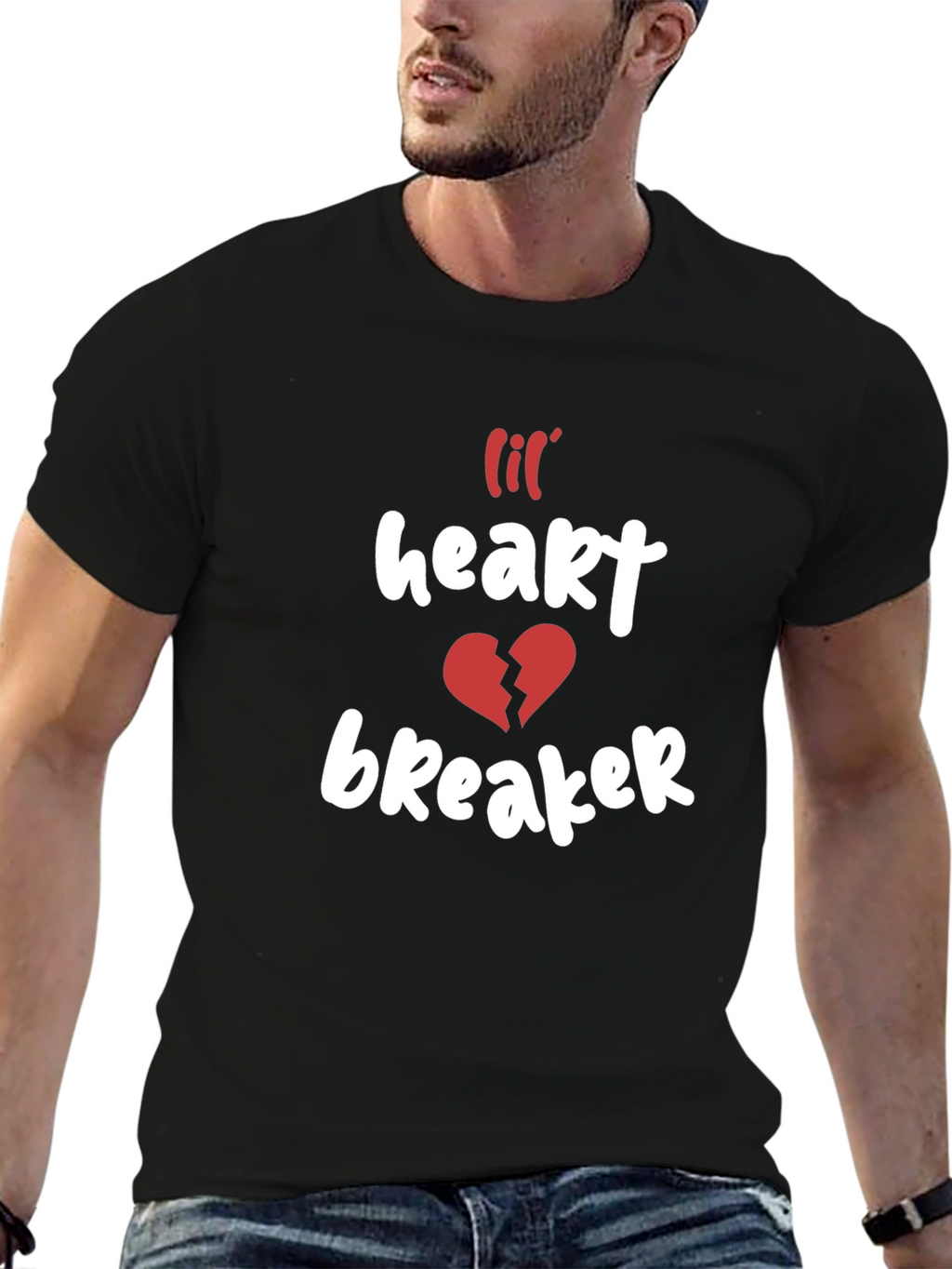 Lil Heartbreaker Black Graphic Tee
