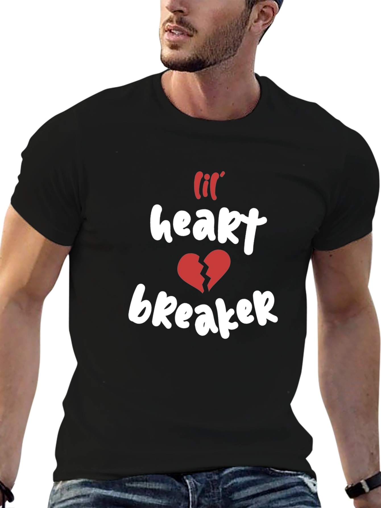 Lil Heartbreaker Black Graphic Tee