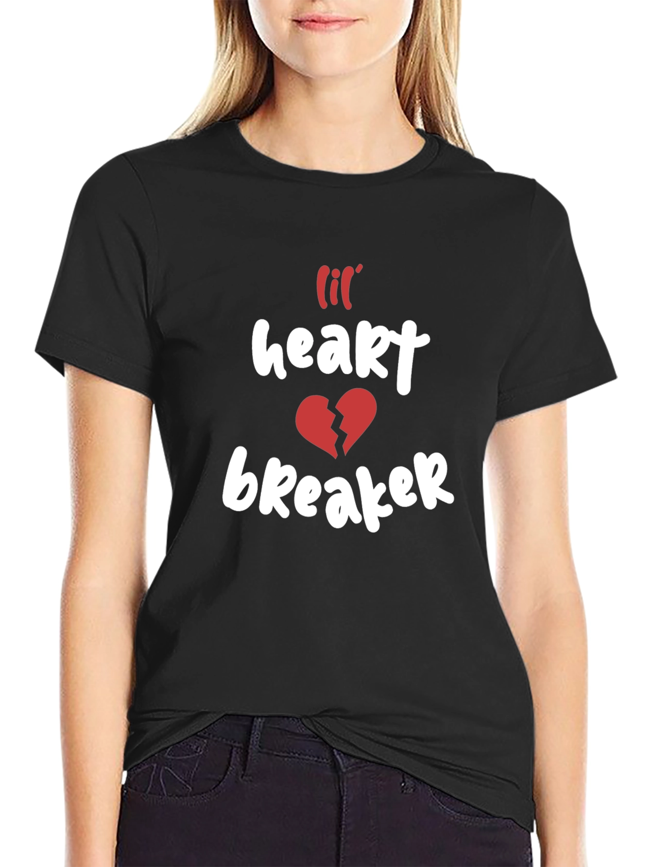 Lil Heartbreaker Black Graphic Tee