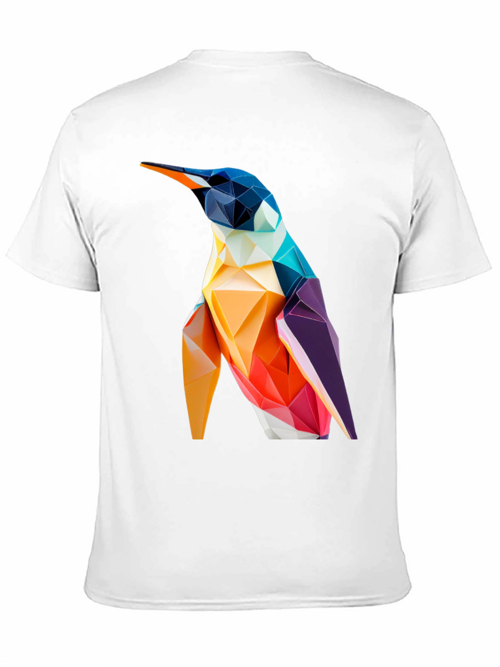 Geometric Penguin Graphic Tee - Modern Stylish Design
