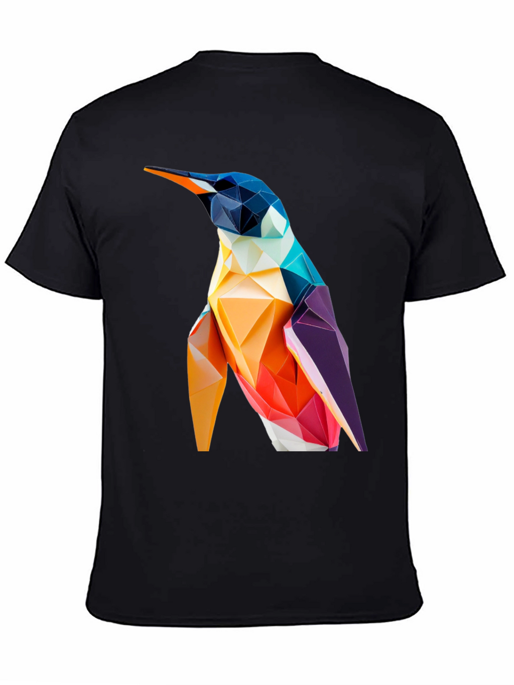 Geometric Penguin Graphic Tee - Modern Stylish Design