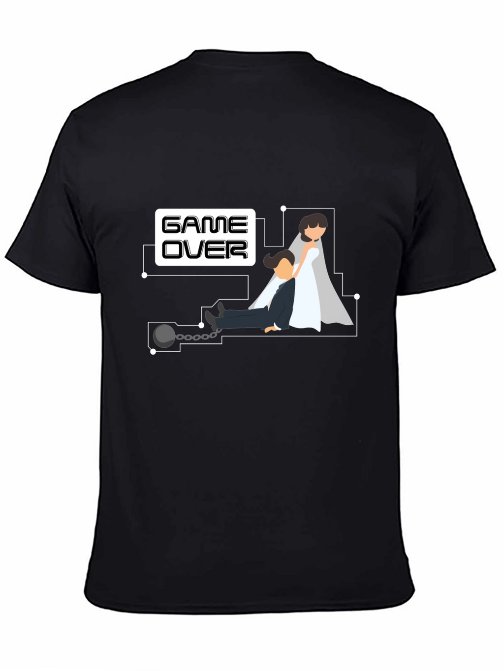 Game Over Groom T-Shirt - Bachelor Party Novelty
