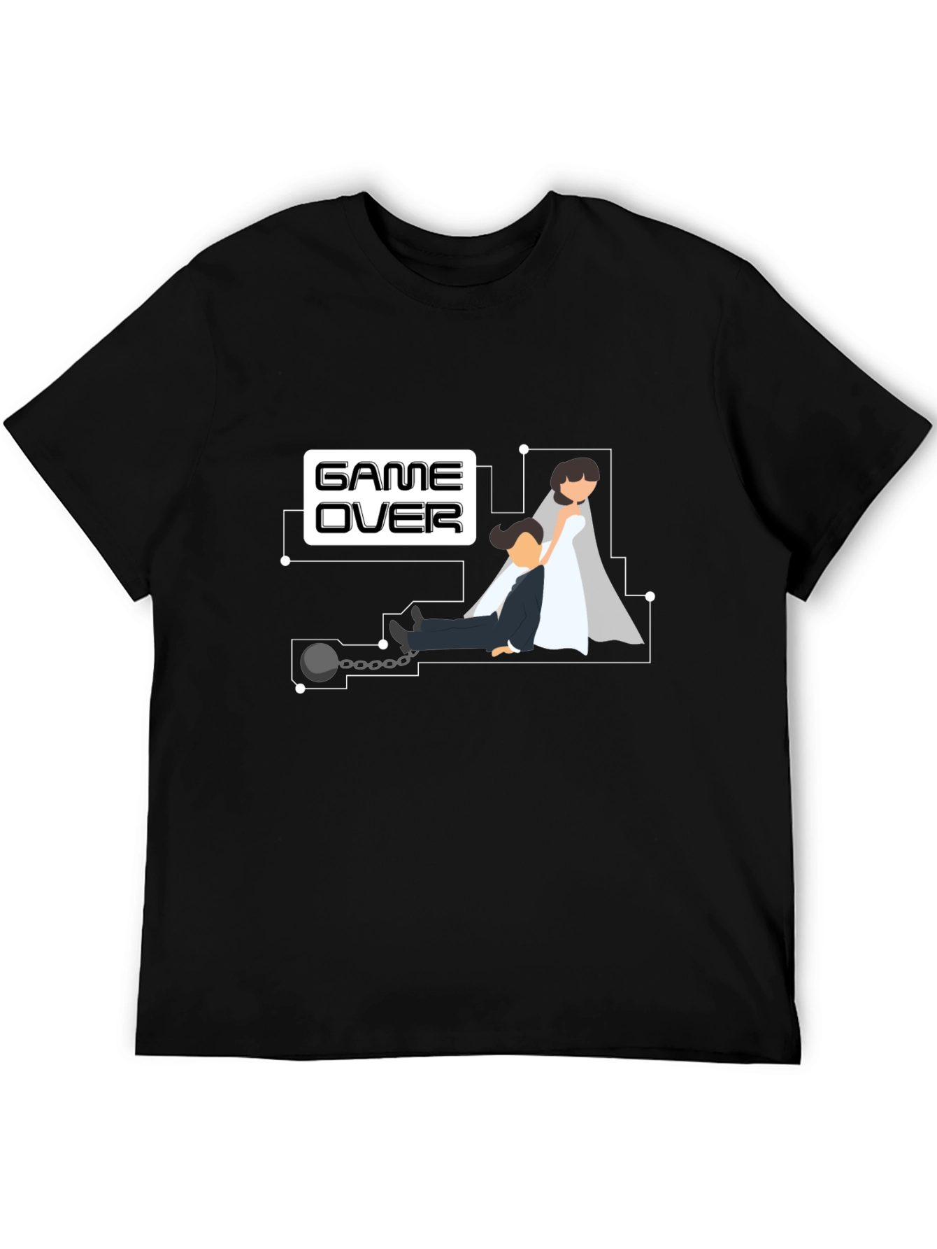Game Over Groom T-Shirt - Bachelor Party Novelty