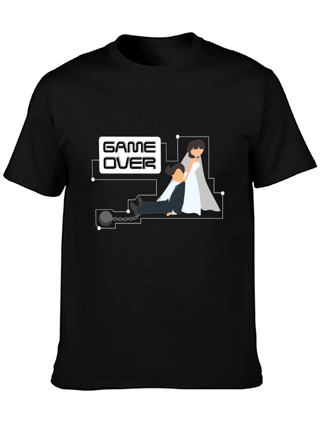 Game Over Groom T-Shirt - Bachelor Party Novelty