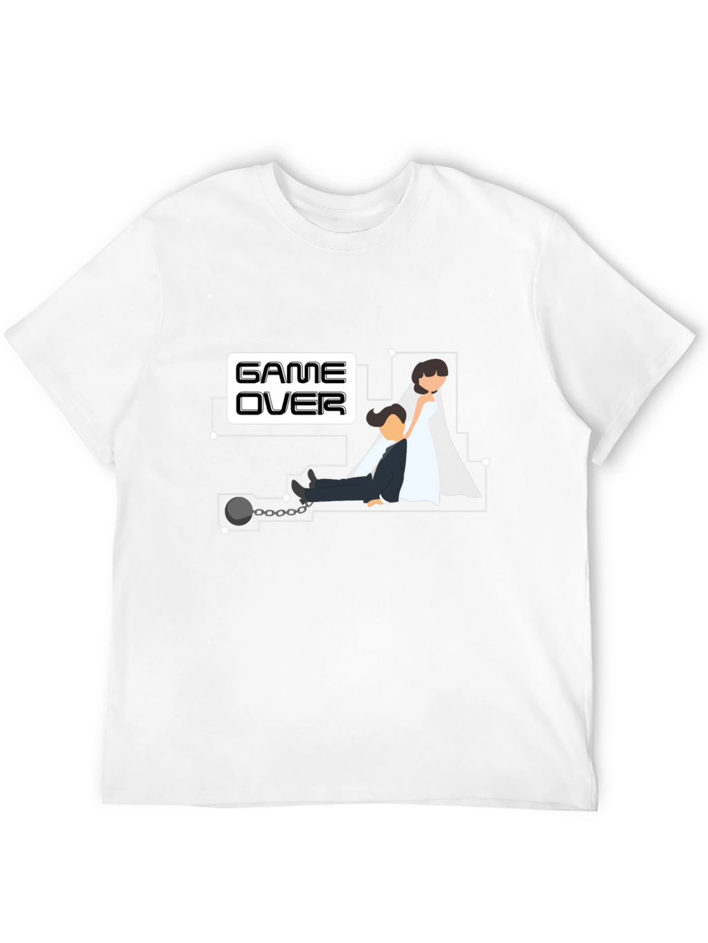 Game Over Groom T-Shirt - Bachelor Party Novelty