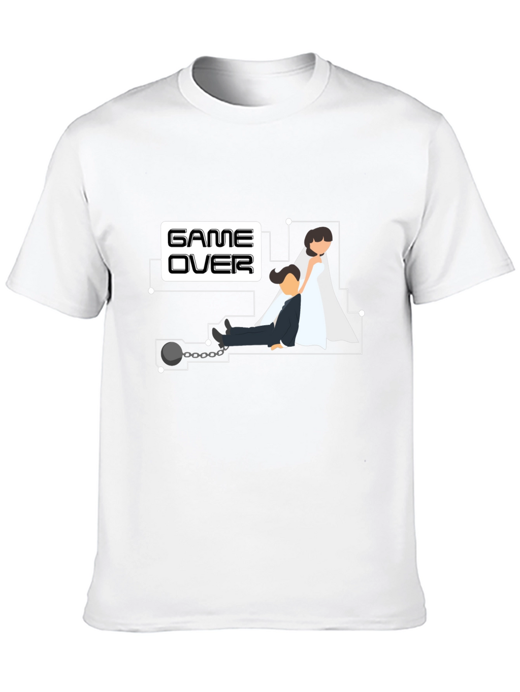 Game Over Groom T-Shirt - Bachelor Party Novelty