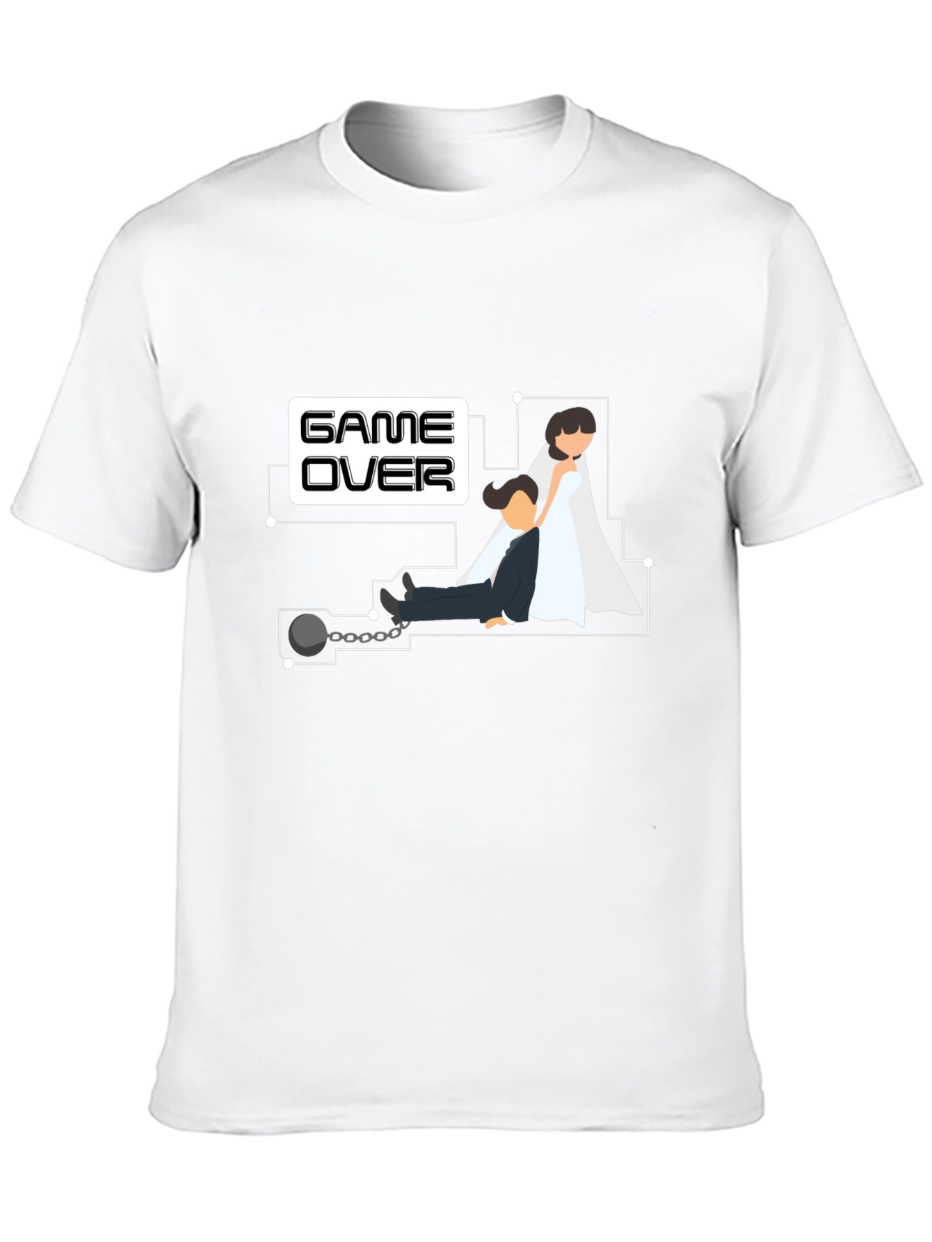 Game Over Groom T-Shirt - Bachelor Party Novelty