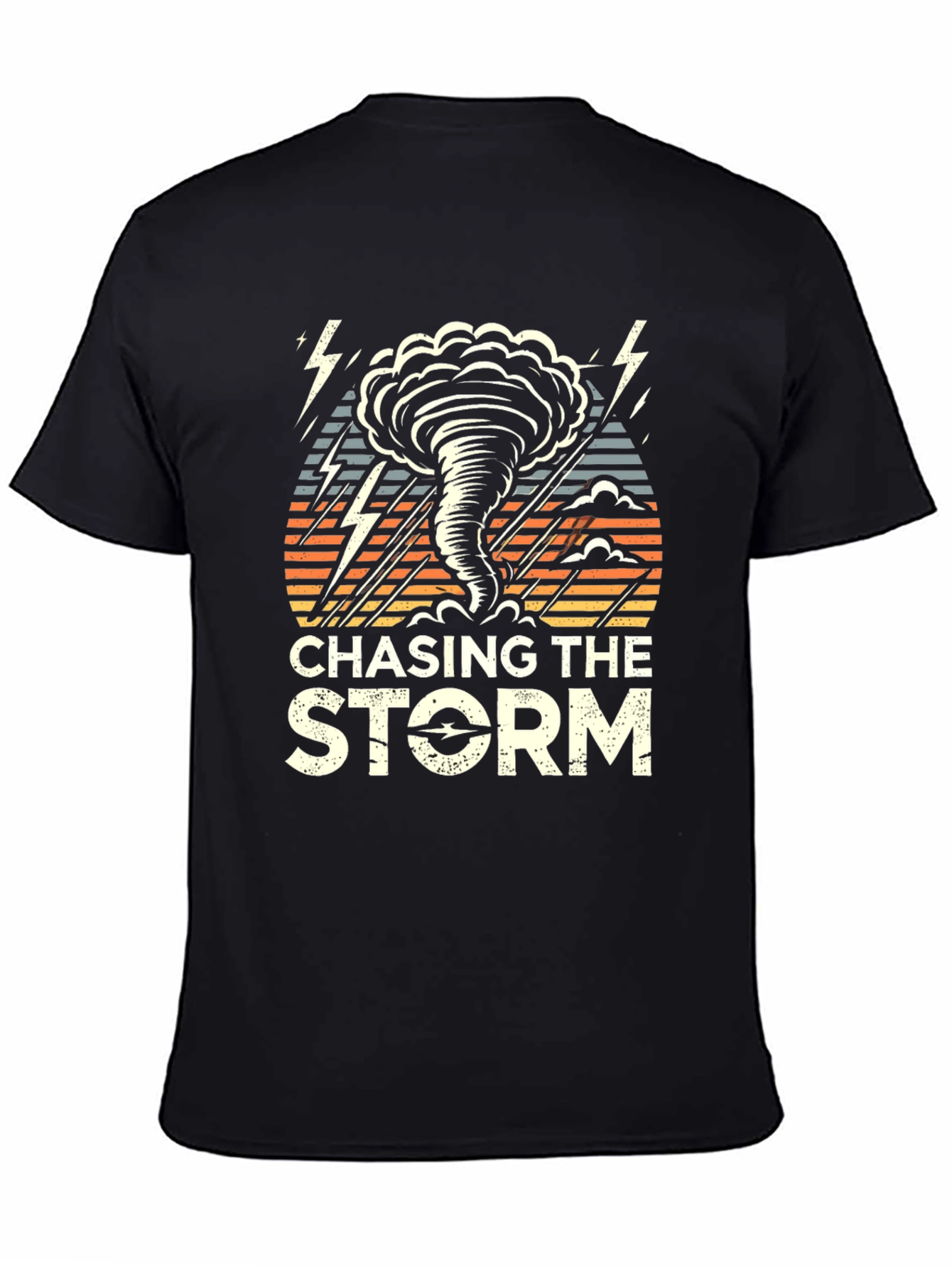 Chasing the Storm Graphic T-Shirt - Black