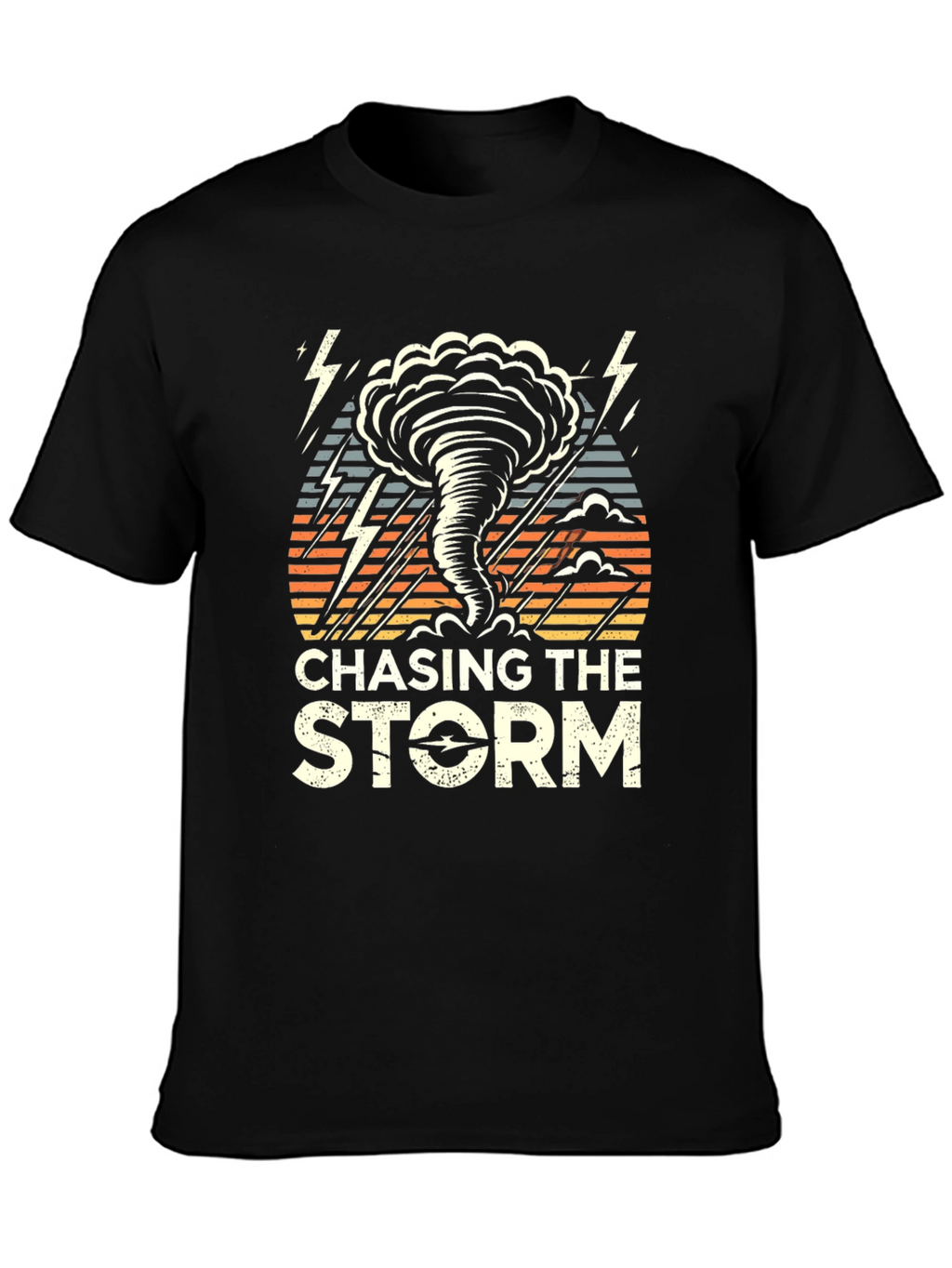 Chasing the Storm Graphic T-Shirt - Black