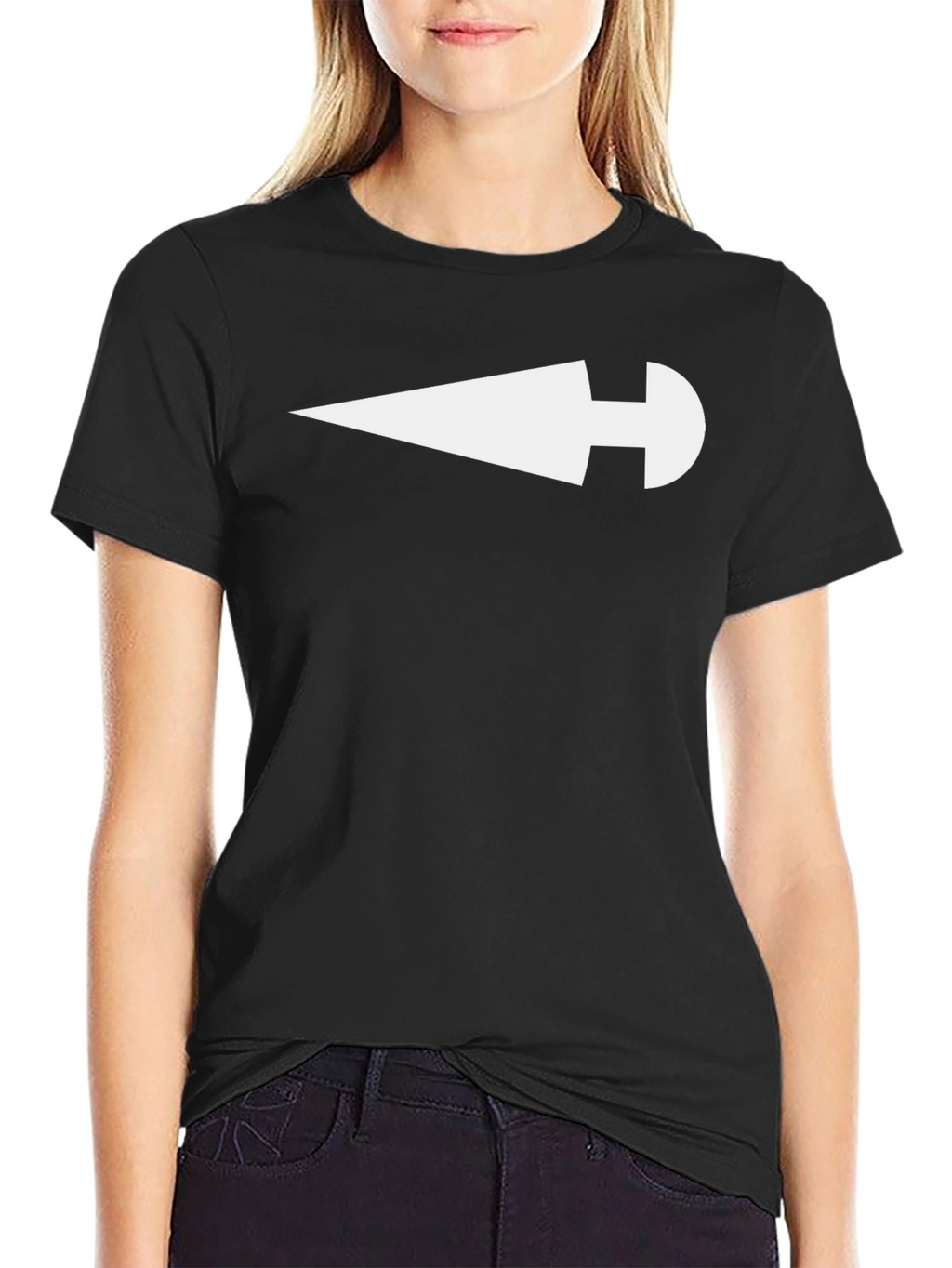 Arrowhead Graphic T-Shirt - Black Cotton Blend
