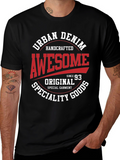 Urban Denim Awesome Graphic T-Shirt