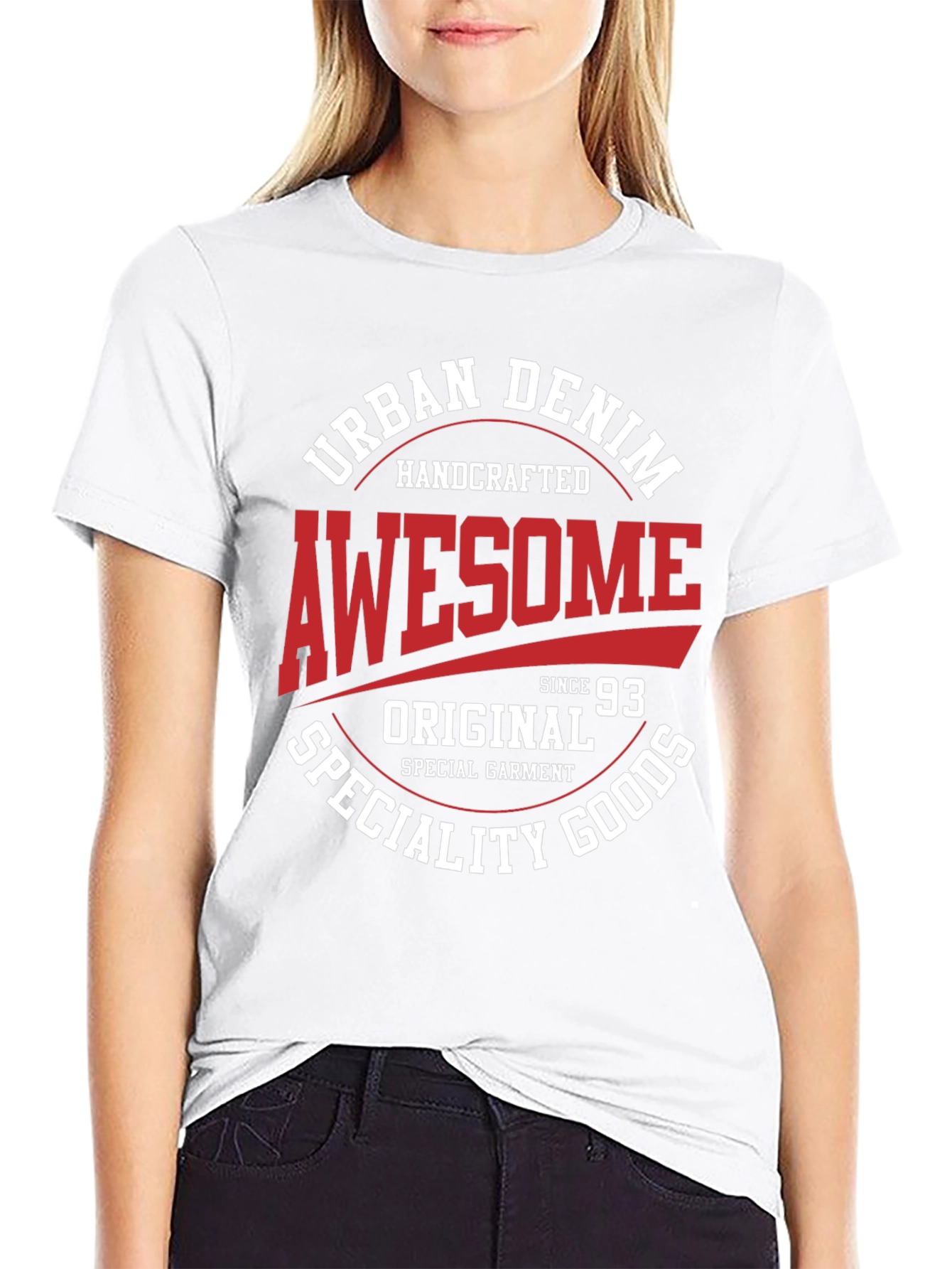 Urban Denim Awesome Graphic T-Shirt