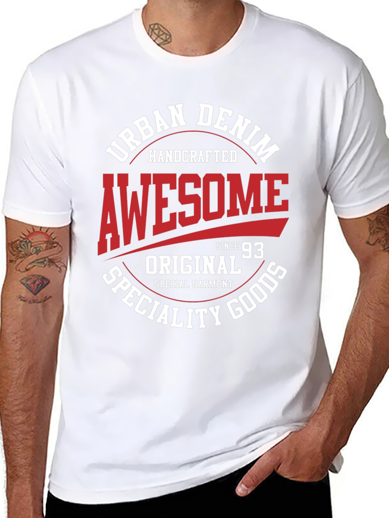 Urban Denim Awesome Graphic T-Shirt