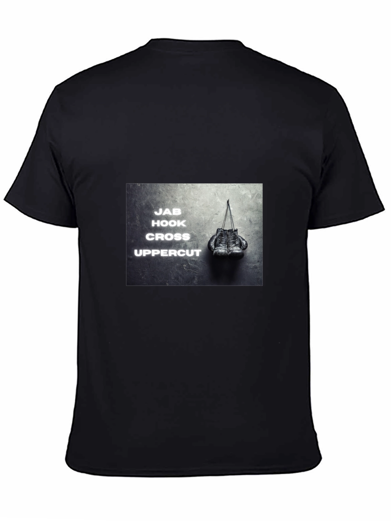 Boxing Moves Graphic Black T-Shirt