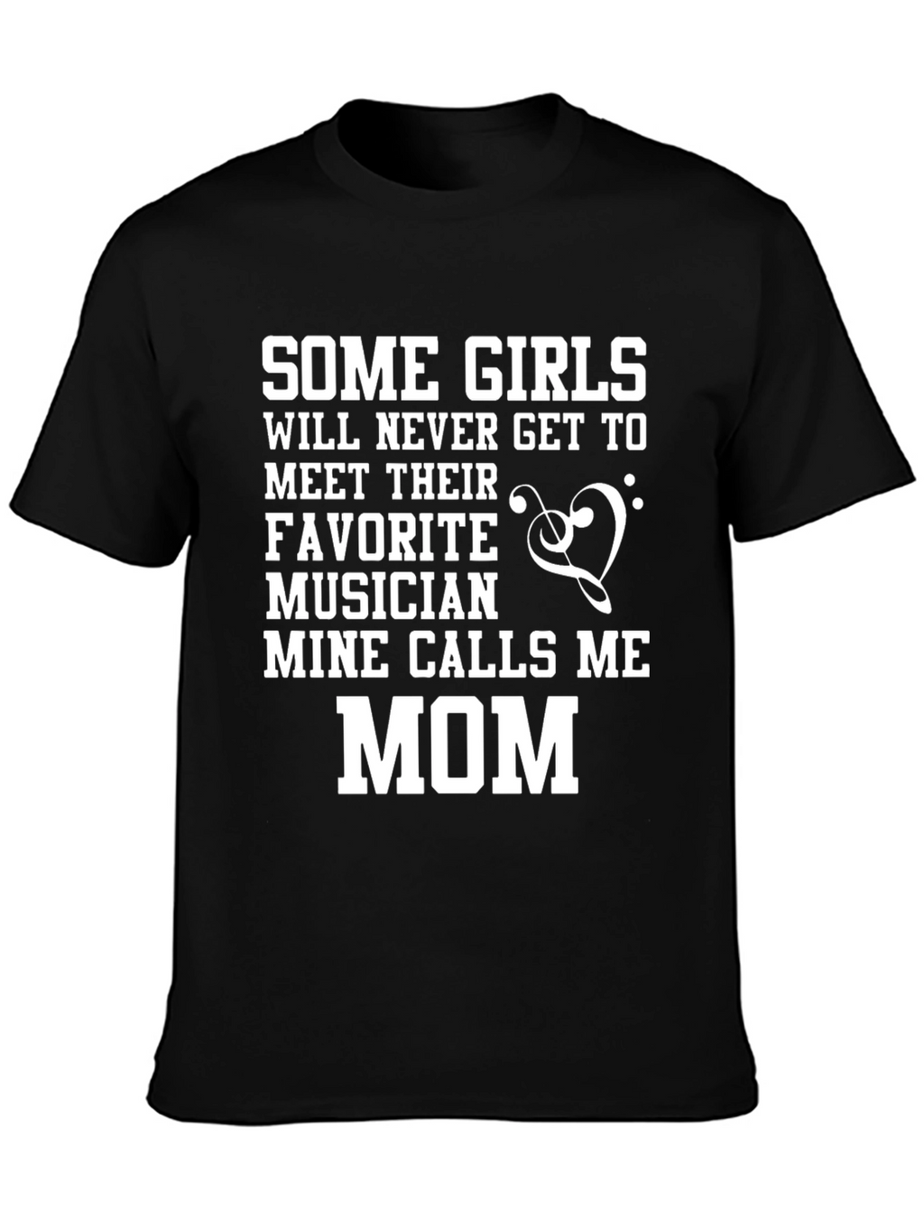 Musician Mom Graphic T-Shirt - Black