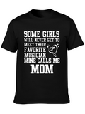 Musician Mom Graphic T-Shirt - Black