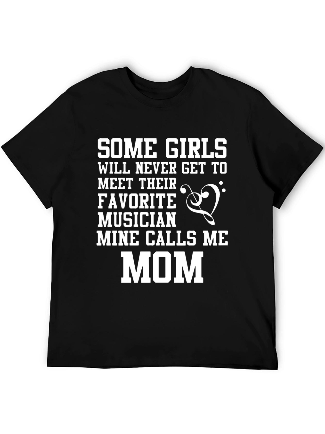 Musician Mom Graphic T-Shirt - Black