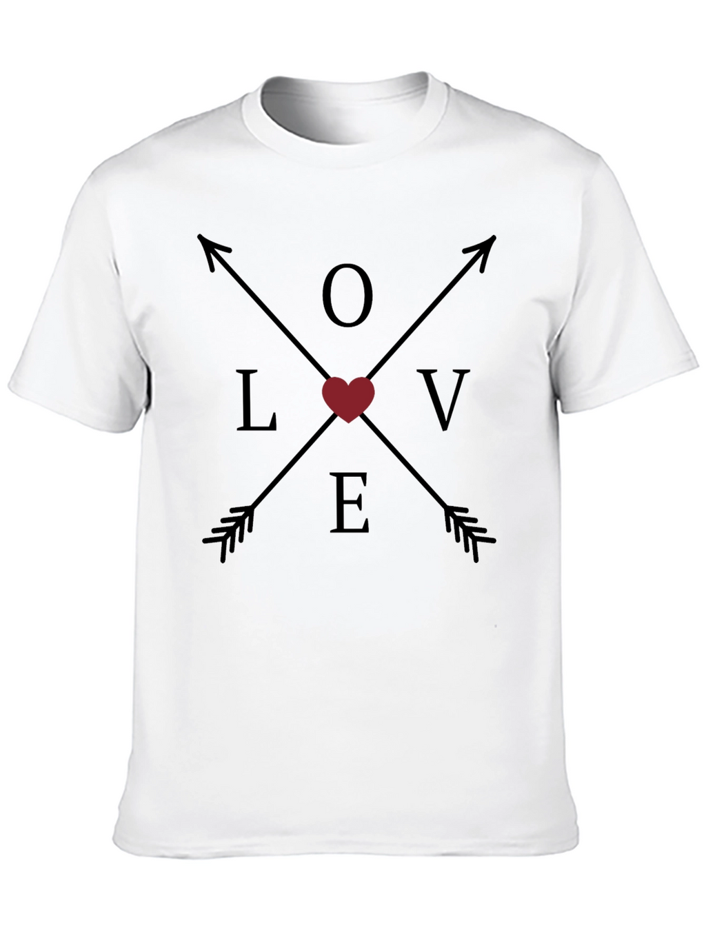 Love Arrows Graphic Tee - Mens Black T-Shirt