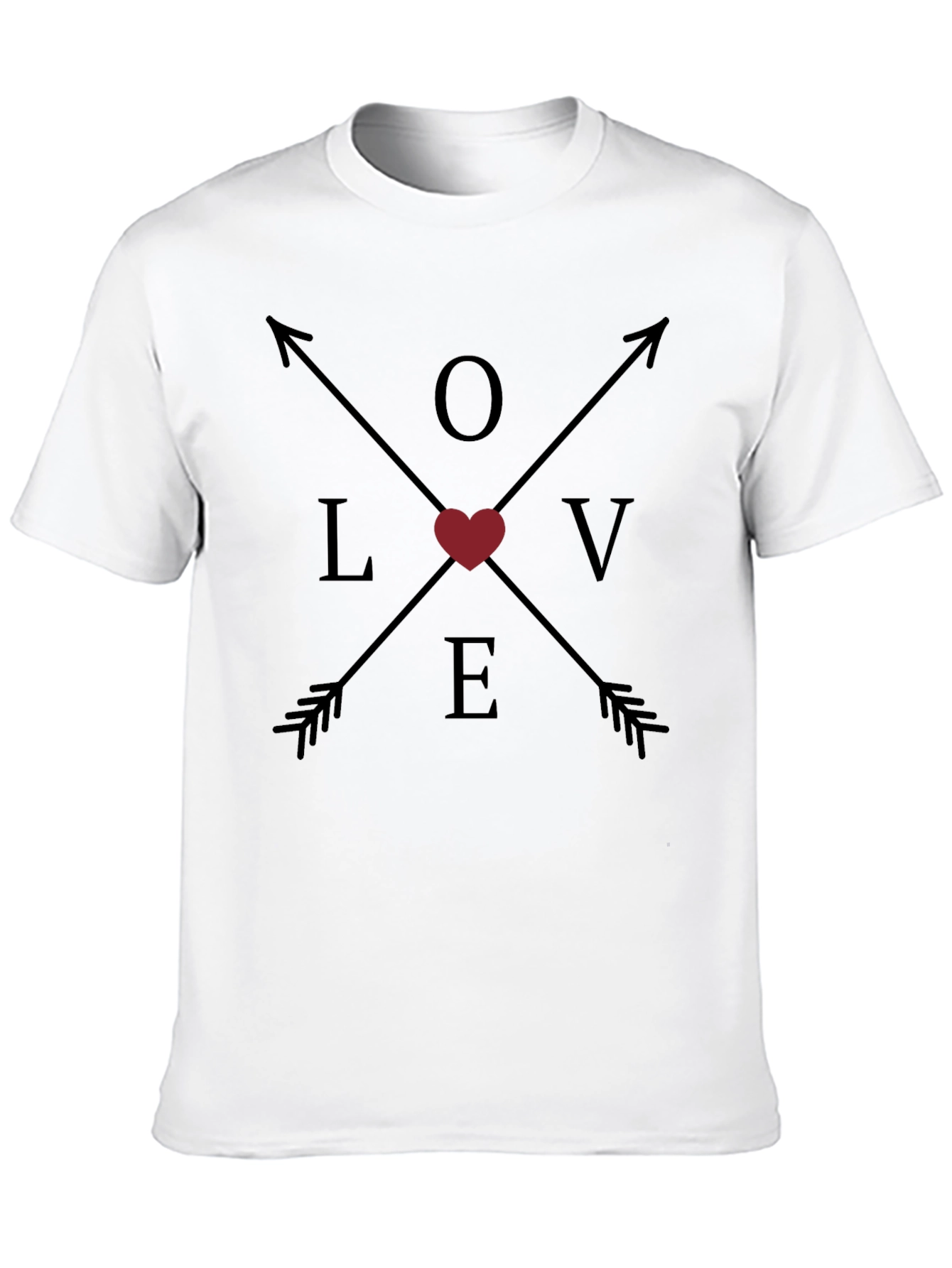 Love Arrows Graphic Tee - Mens Black T-Shirt