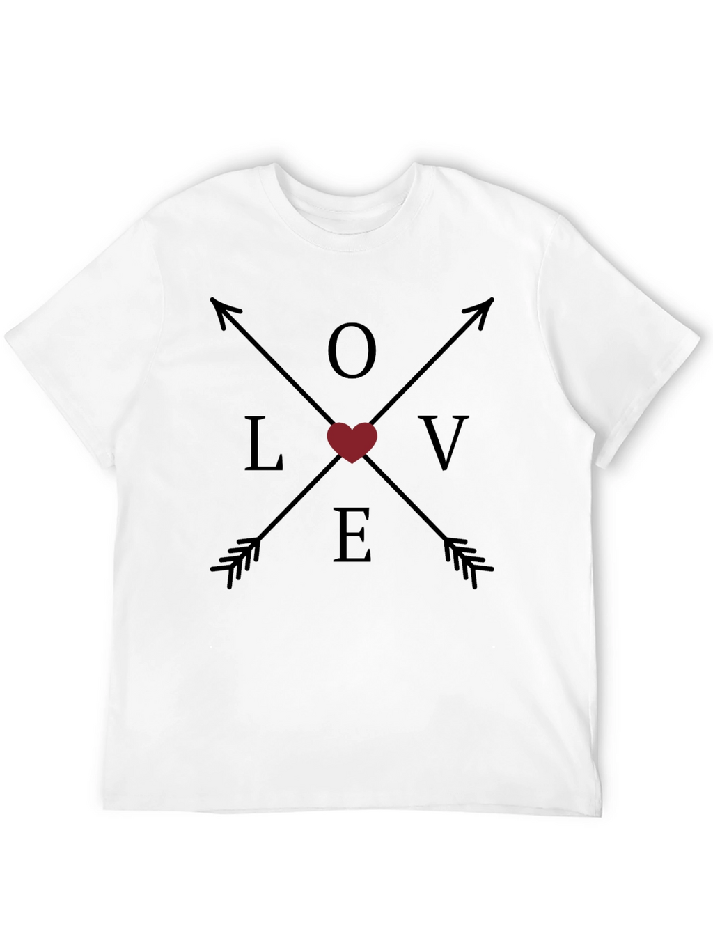 Love Arrows Graphic Tee - Mens Black T-Shirt