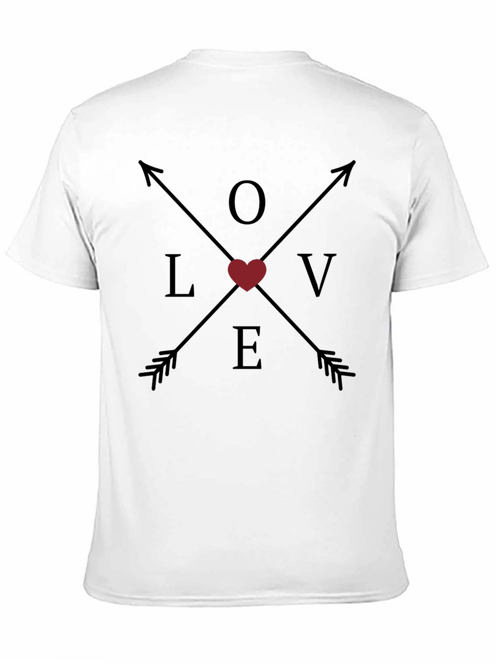 Love Arrows Graphic Tee - Mens Black T-Shirt