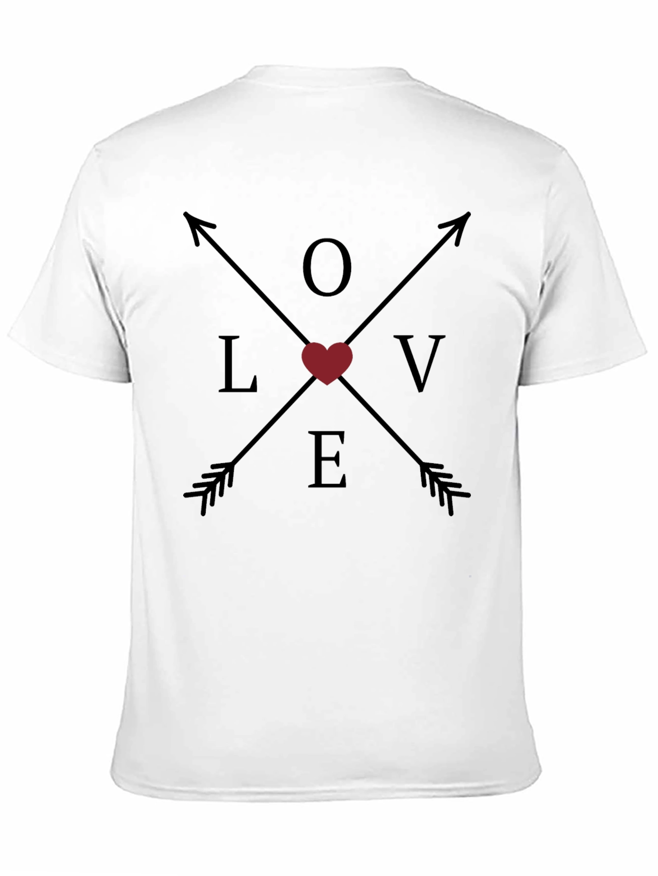 Love Arrows Graphic Tee - Mens Black T-Shirt