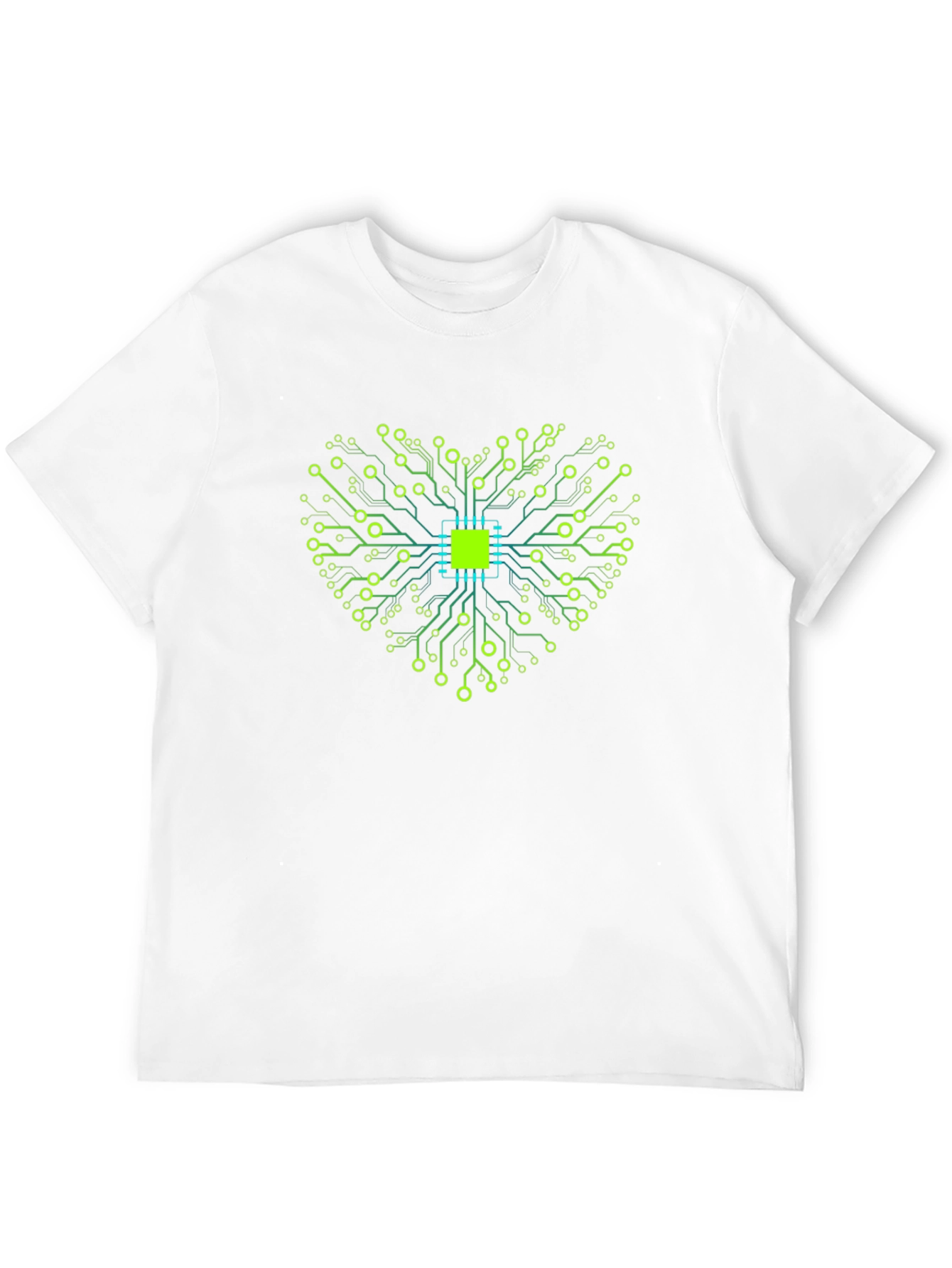 Tech Heart Graphic Black T-Shirt