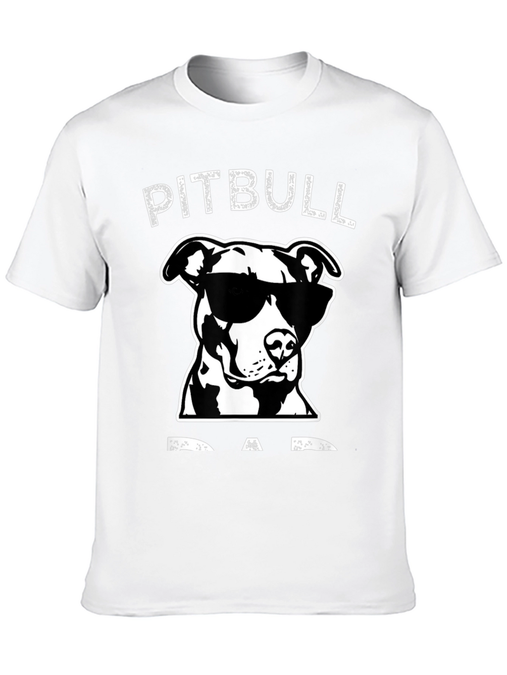 Pitbull Dad Graphic T-Shirt - Black