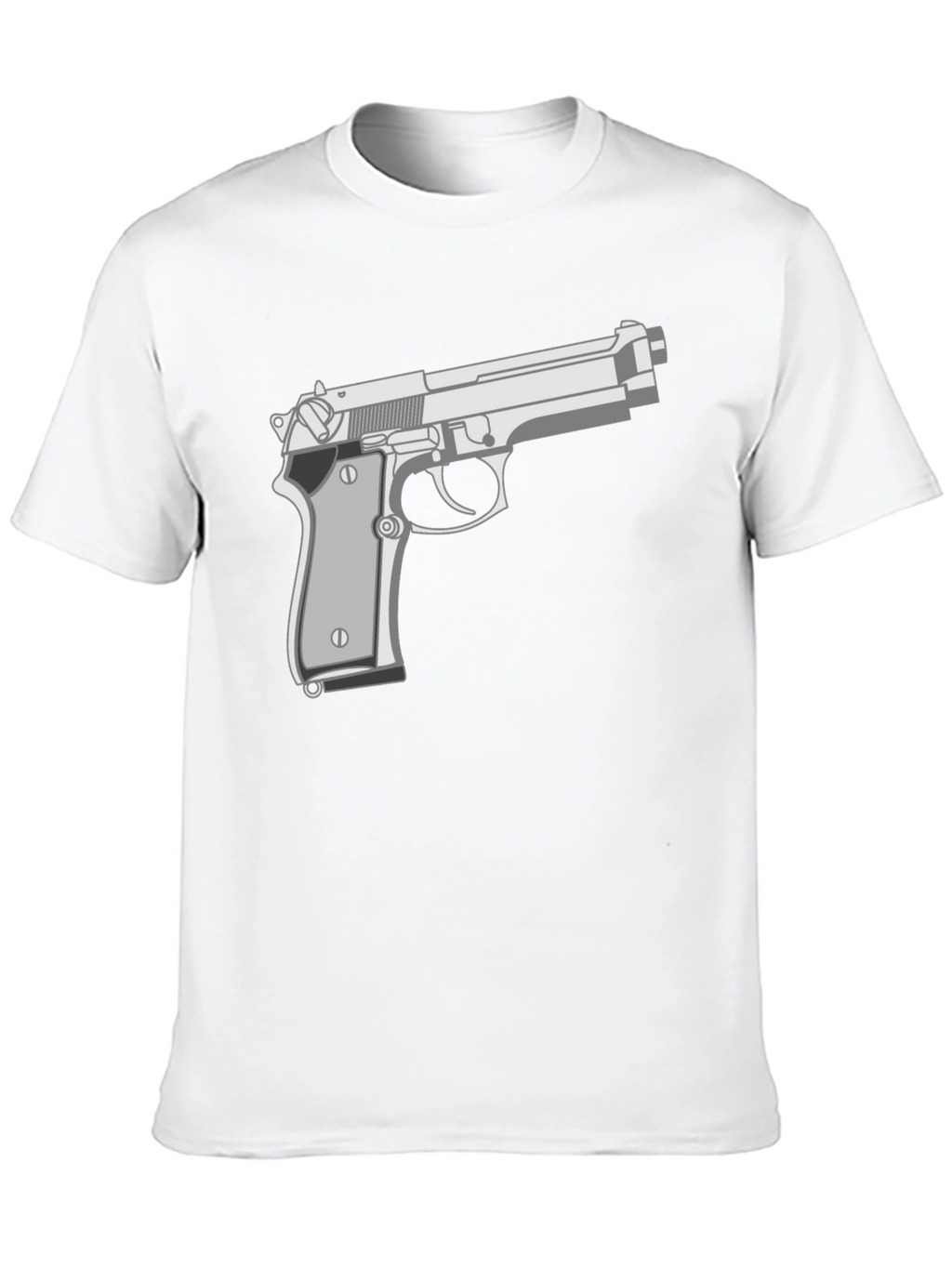 Black Gun Graphic Tee - Edgy Streetwear