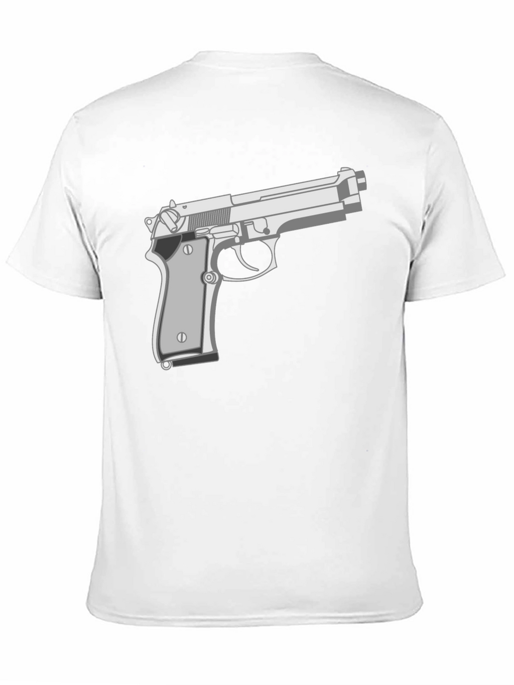 Black Gun Graphic Tee - Edgy Streetwear