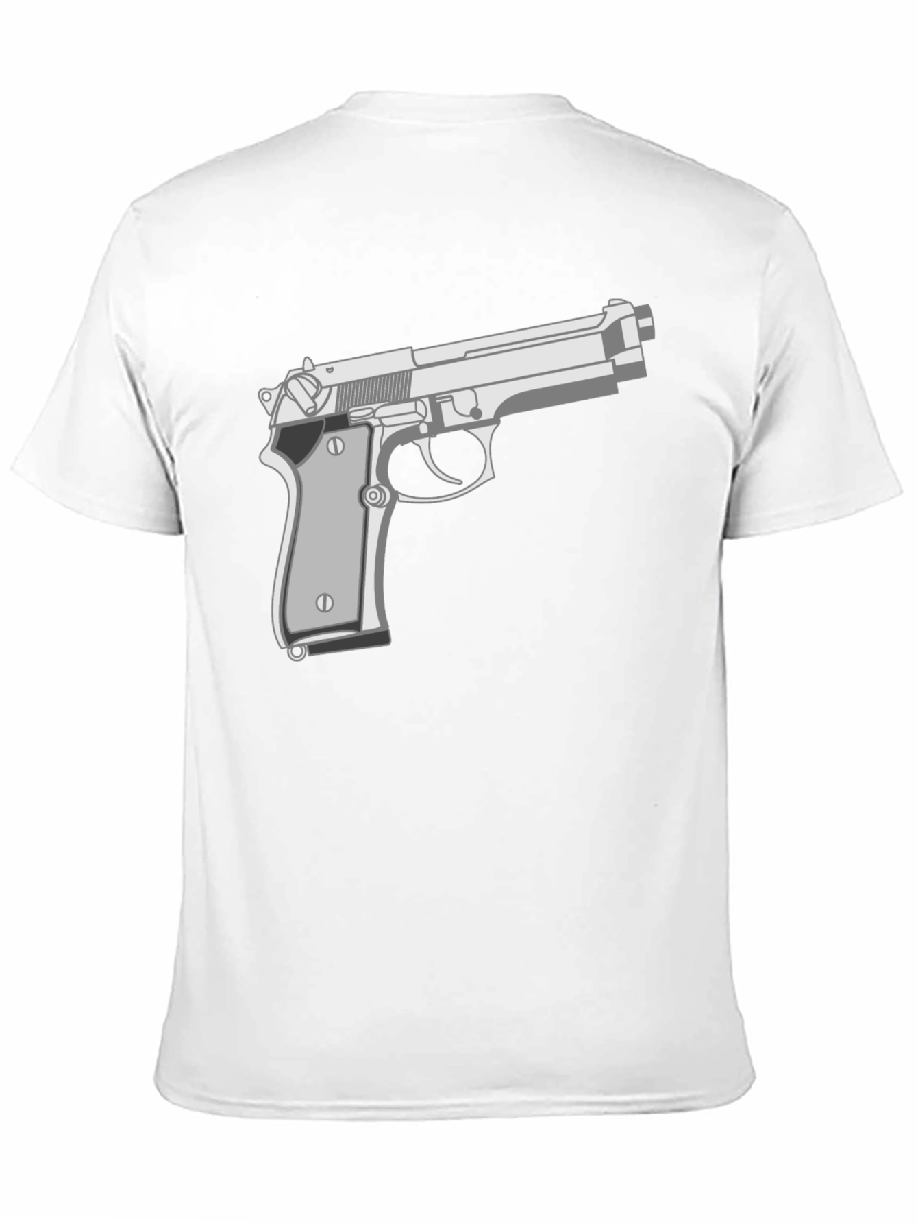 Black Gun Graphic Tee - Edgy Streetwear