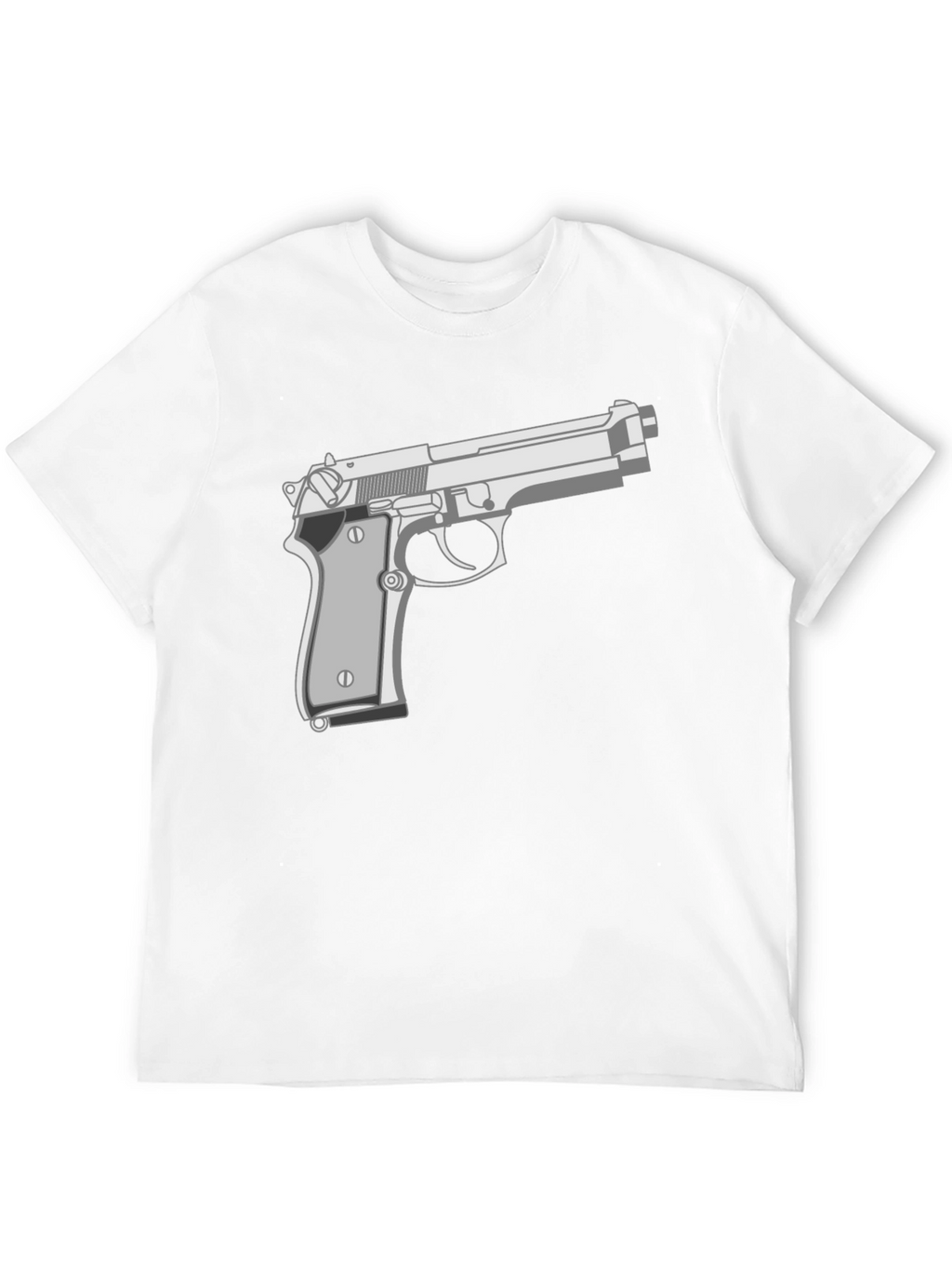 Black Gun Graphic Tee - Edgy Streetwear