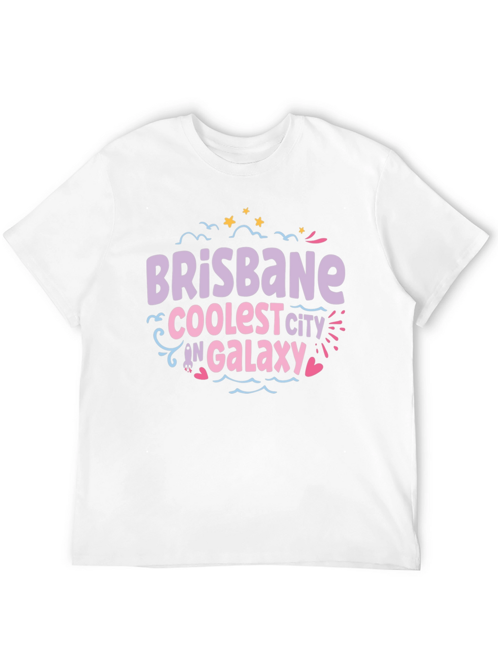 Brisbane Coolest City in Galaxy T-Shirt