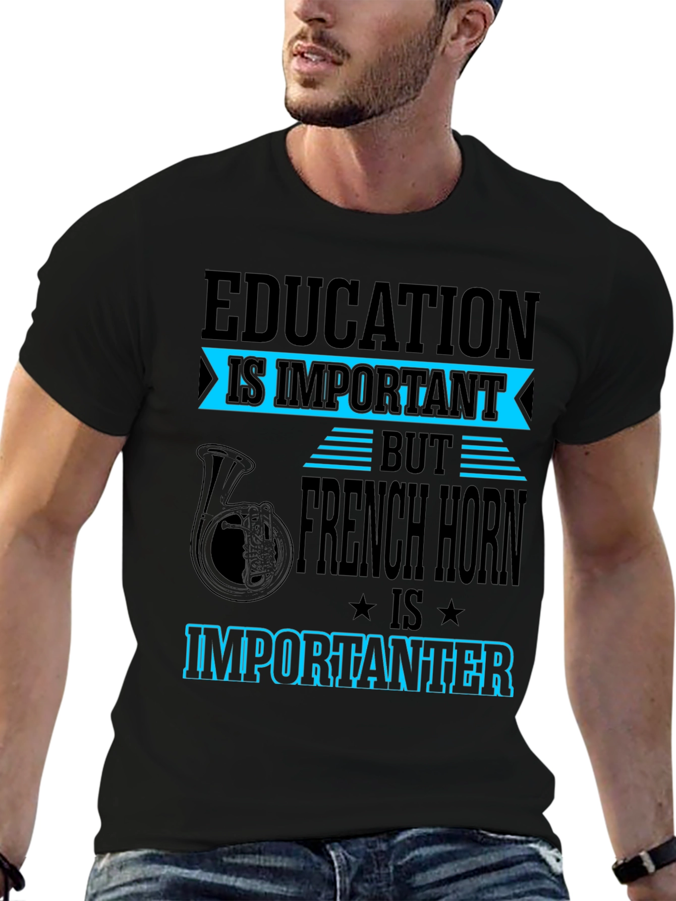 Education is Important French Horn T-Shirt