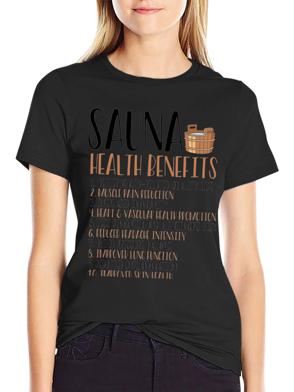 Sauna Health Benefits Graphic T-Shirt