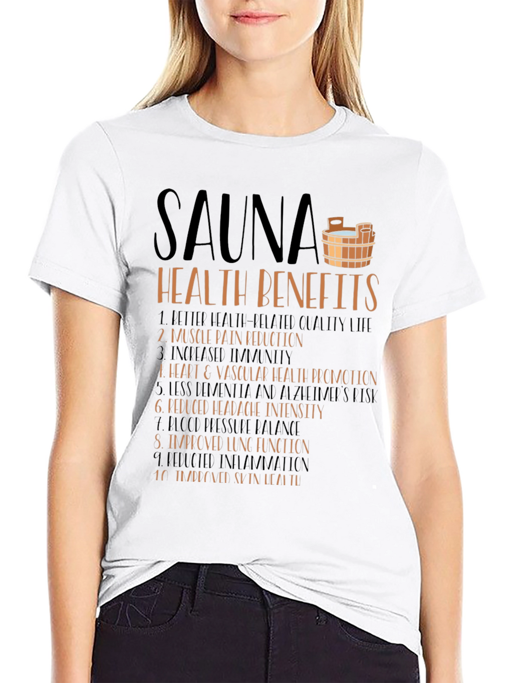 Sauna Health Benefits Graphic T-Shirt