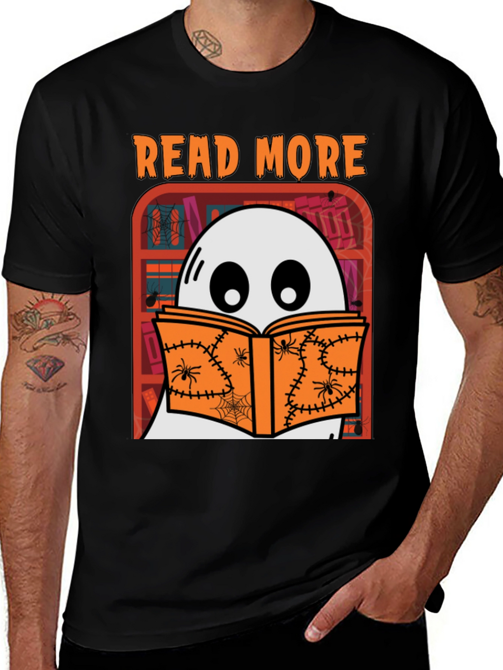 Read More Ghost Halloween Graphic Tee