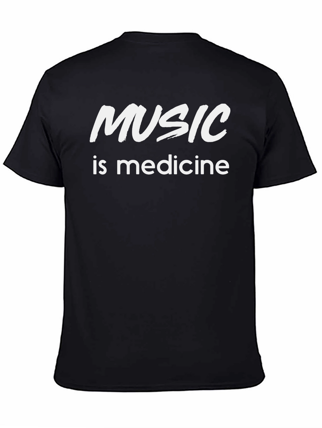 Music is Medicine Black T-Shirt