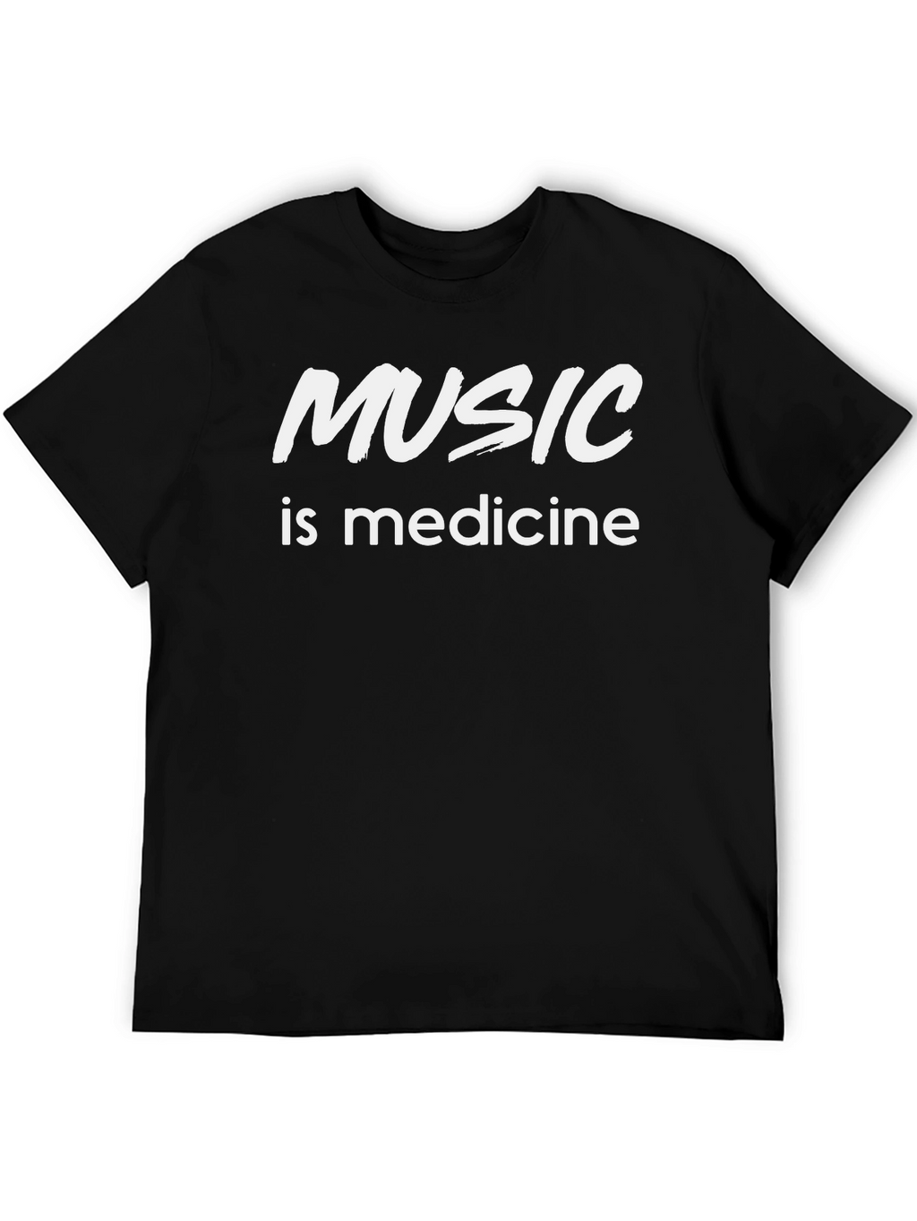 Music is Medicine Black T-Shirt