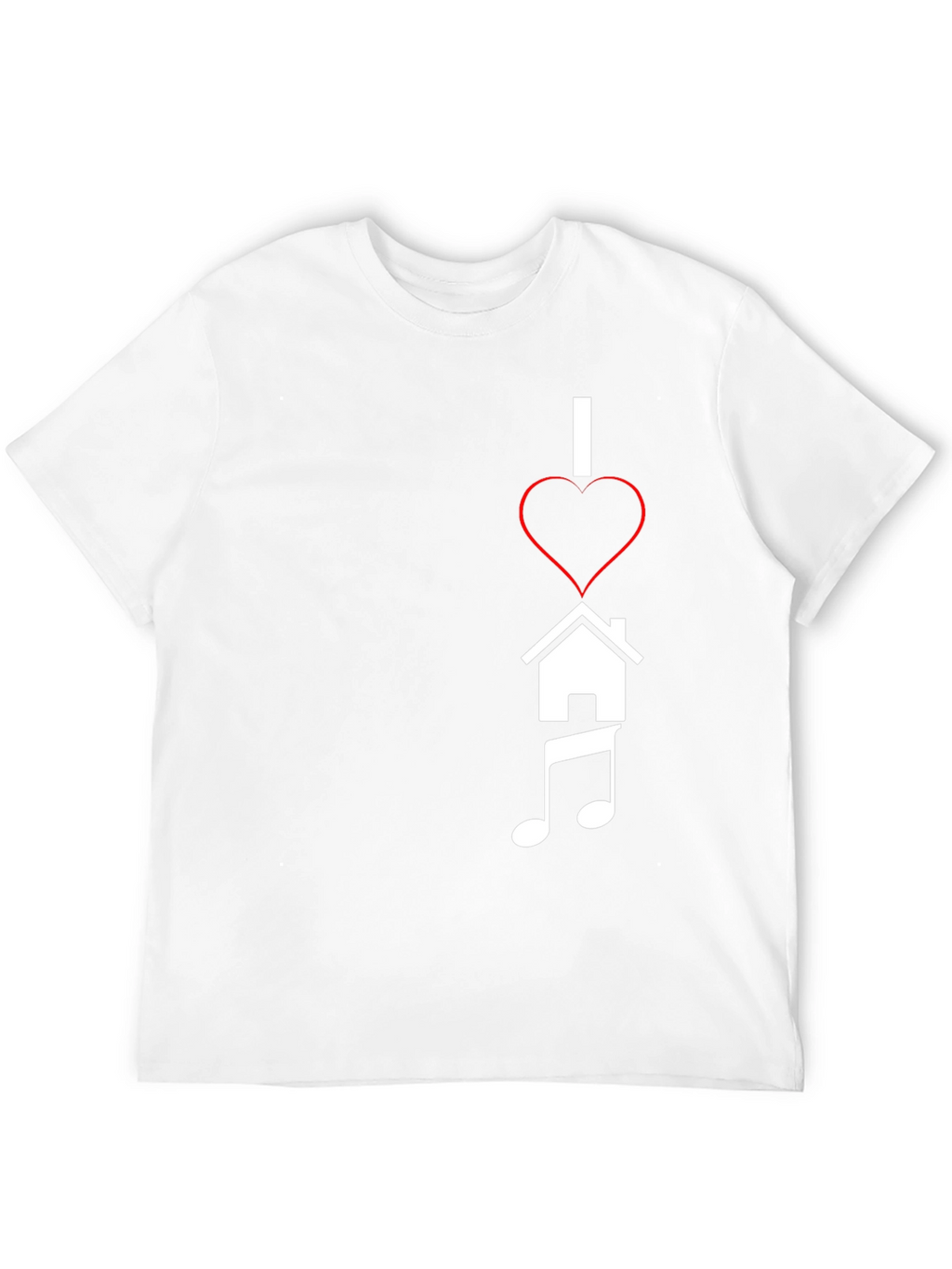I Heart House Music Black Tee