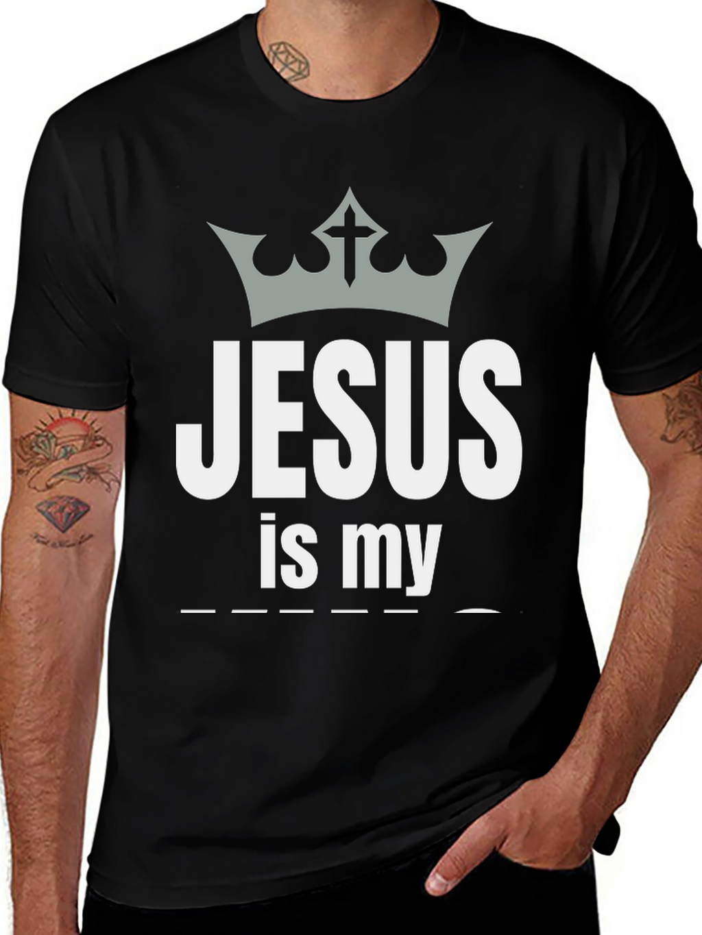Jesus Is My T-Shirt Crown Graphic Tee Christian Apparel