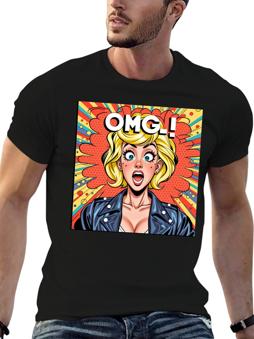 OMG Pop Art T-Shirt - Retro Comic Style Tee