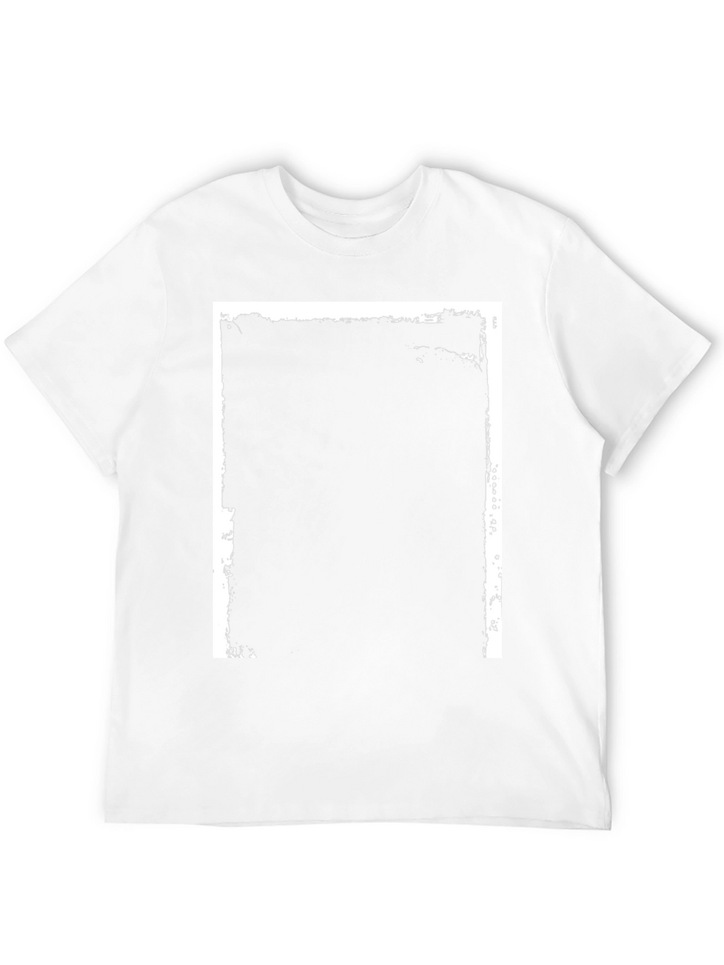 Black T-Shirt with Distressed Frame