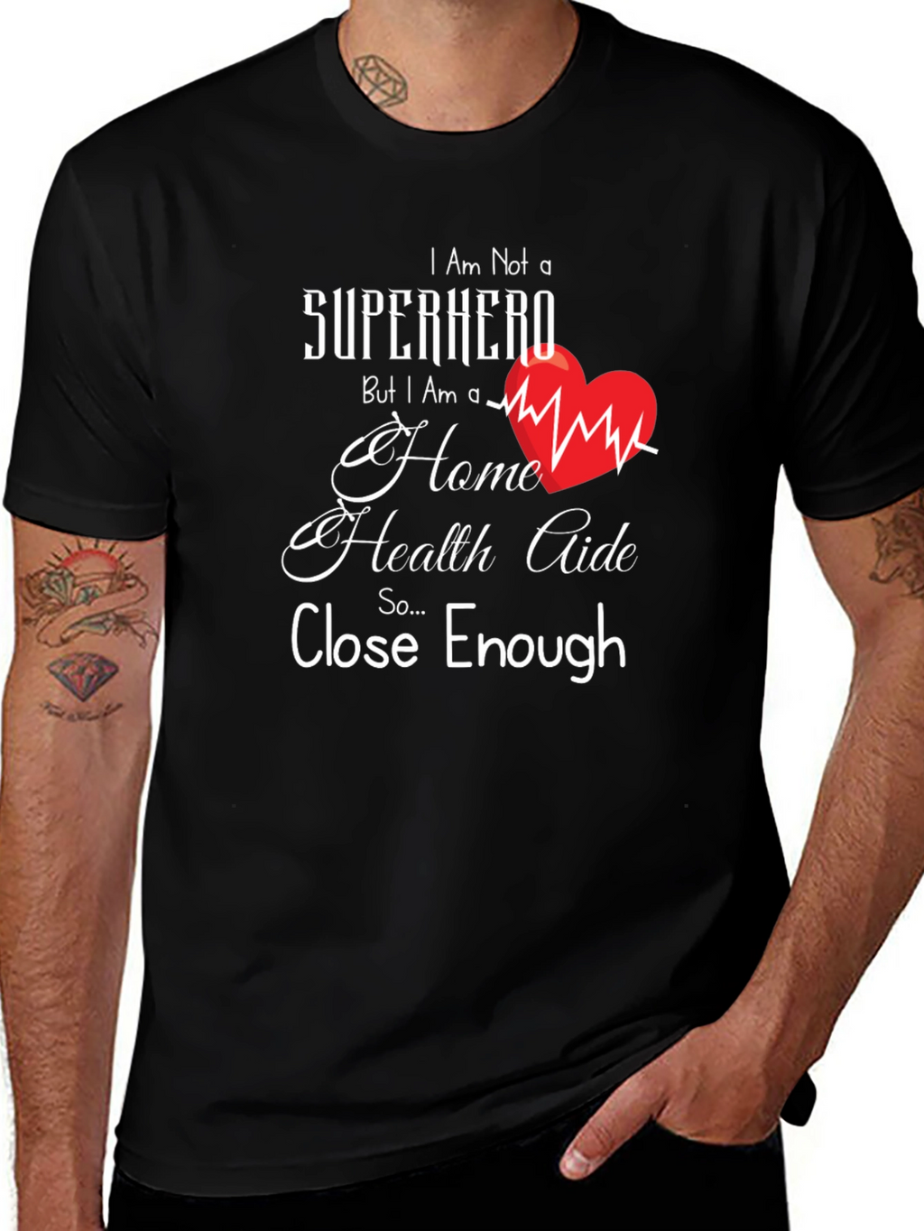 Home Health Aide Superhero T-Shirt