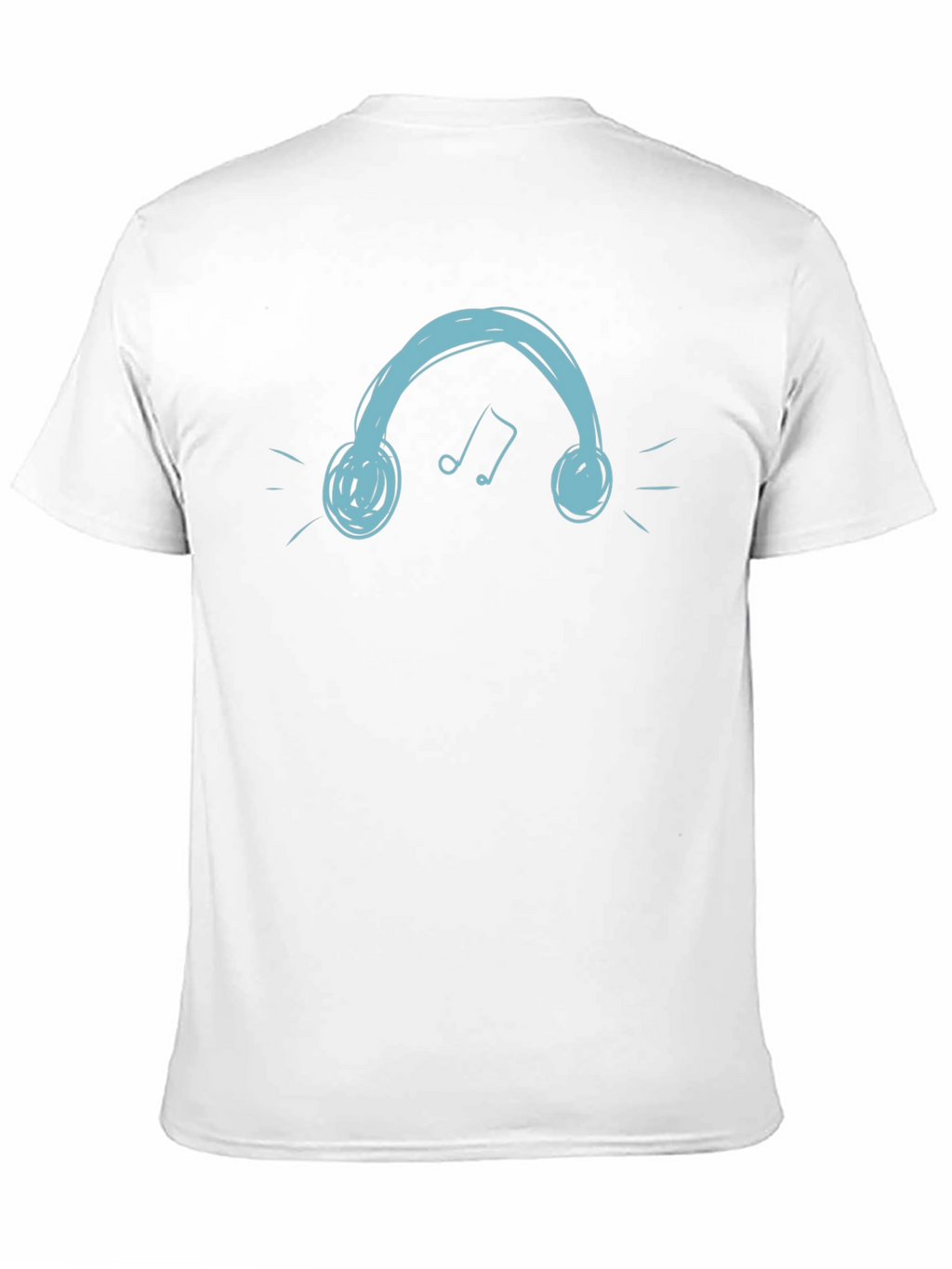Headphones Graphic Tee - Cool Black T-Shirt