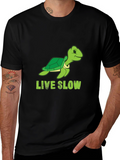 Live Slow Turtle Graphic Tee